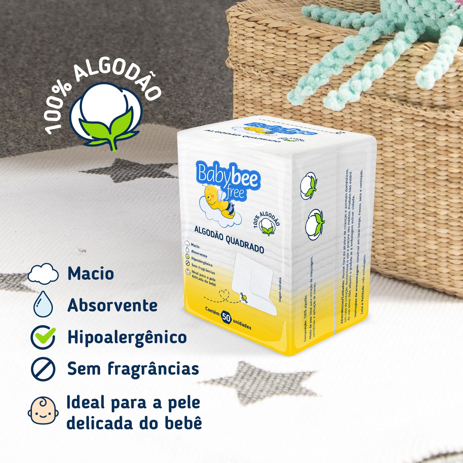 ALGODÃO QUADRADO C/ 50 UN