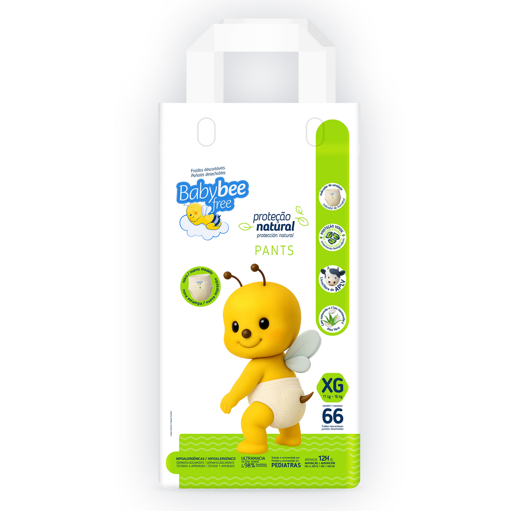 FRALDA PROTEÇÃO NATURAL PANTS XG C/ 66 UN